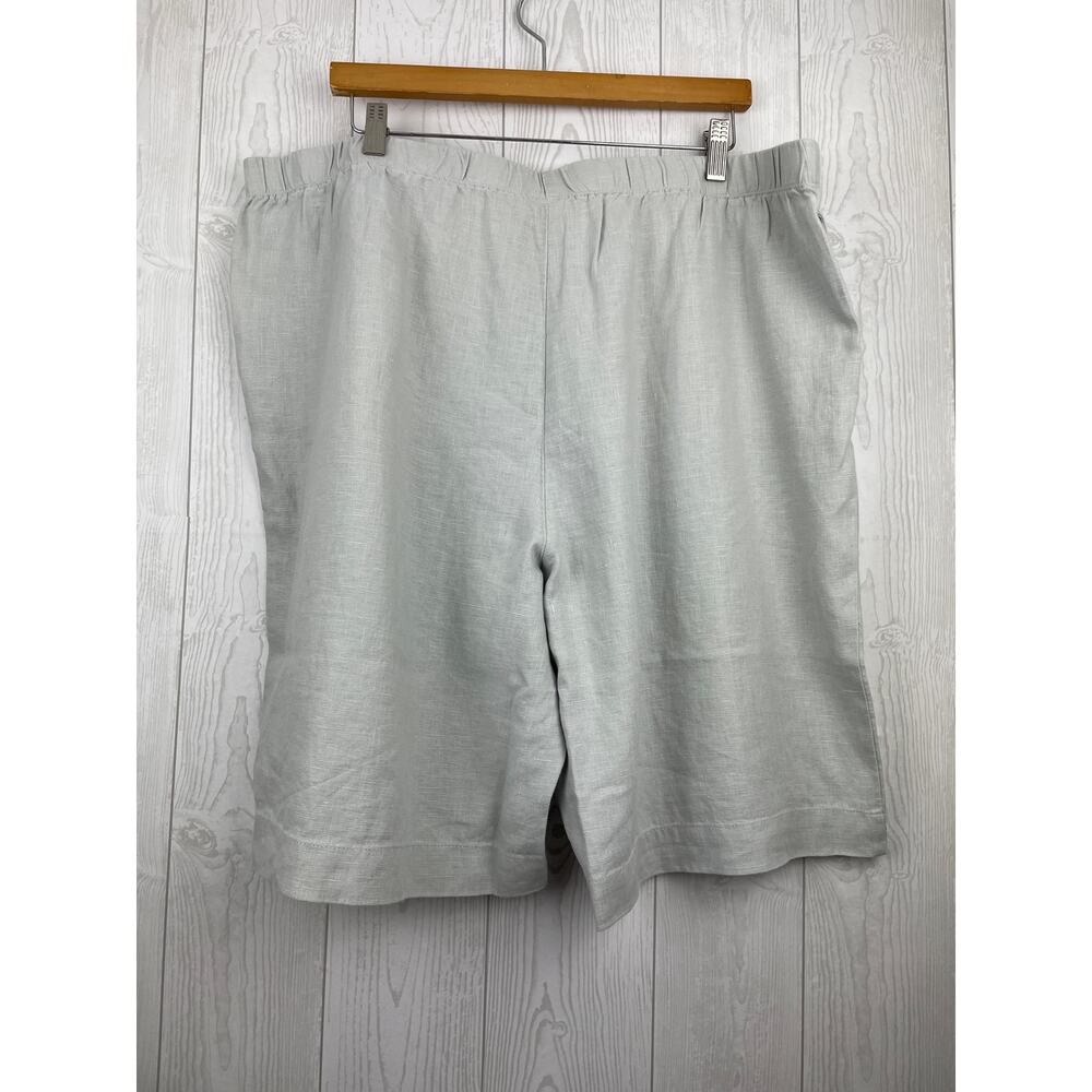 J.Jill Easy Linen-Blend Shorts in White/Gray, Women's size 2X BUNDLE - Picture 8 of 10